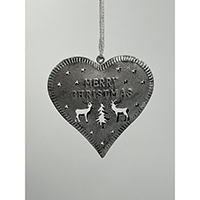 Metal Heart Hanging Dec