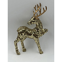 Glittered Reindeer Table Dec