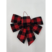 Tartan Bow Hanging Dec